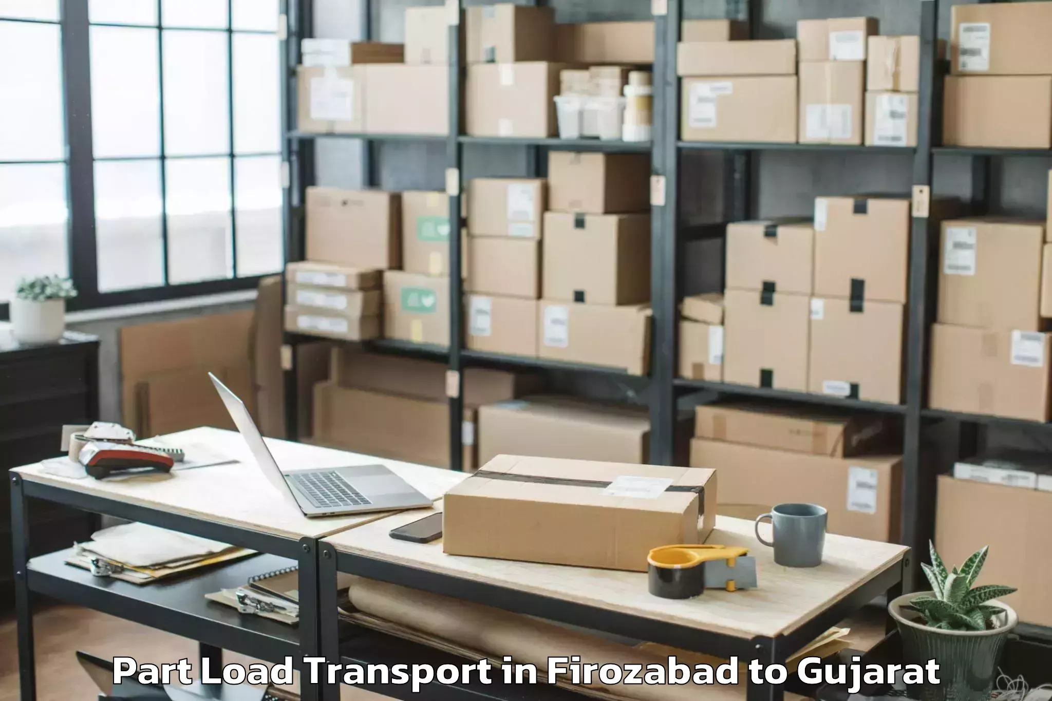 Book Firozabad to Siddhapur Part Load Transport Online